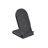 Cargador aukey inalambrico 2 in 1 wirelesfast (bk / wh) color  negro