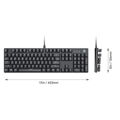 Gadget aukey gaming kmg12 mechanical keyboard 104key with software  Shop name
