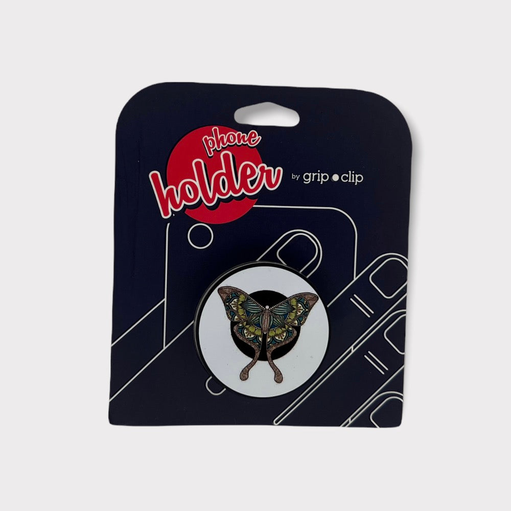 Accesorio grip clip holder mariposa color menta / verde / blanco
