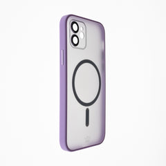 Estuche vidrio templado el rey magsafe con marco de vidrio templado de camara trasera apple iphone 12 color morado  Shop name