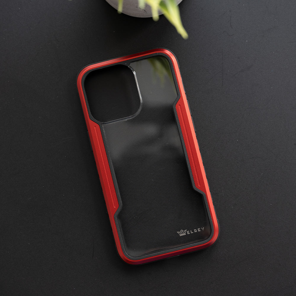 Estuche proteccion el rey defense apple iphone 13 color rojo