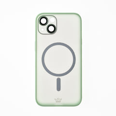 Estuche vidrio templado el rey magsafe con marco de vidrio templado de camara trasera apple iphone 13 color verde  Shop name