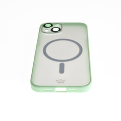 Estuche vidrio templado el rey magsafe con marco de vidrio templado de camara trasera apple iphone 13 color verde  Shop name