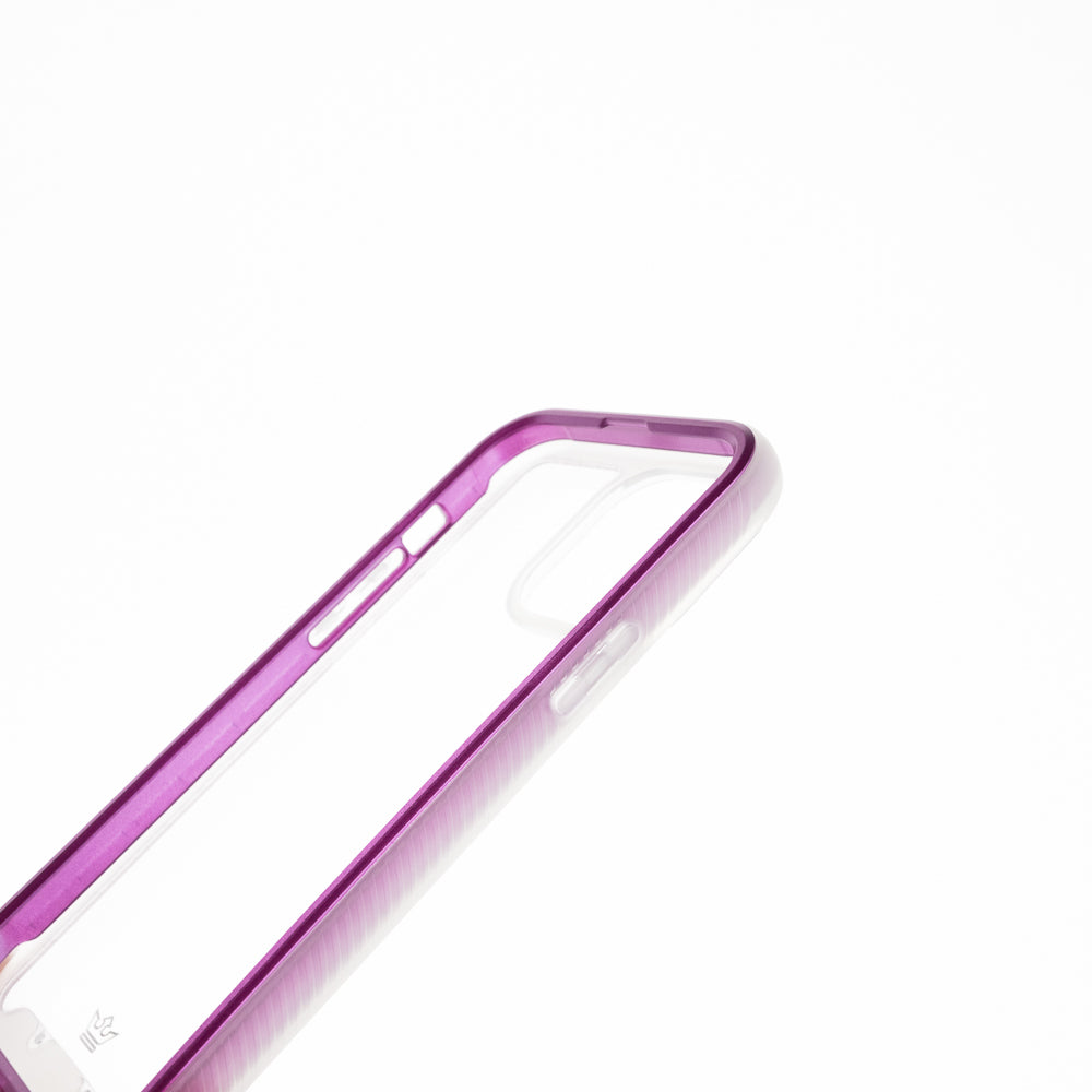 Estuche transparente el rey super bumper de atra apple iphone 13 pro ,  iphone 13 pro max color morado / transparente