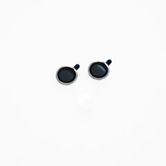 Accesorio el rey vidrio templado camara con borde de metal para iphone 14 color plateado  Shop name