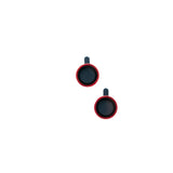 Accesorio el rey vidrio templado camara con borde de metal para iphone 14 plus color rojo  Shop name