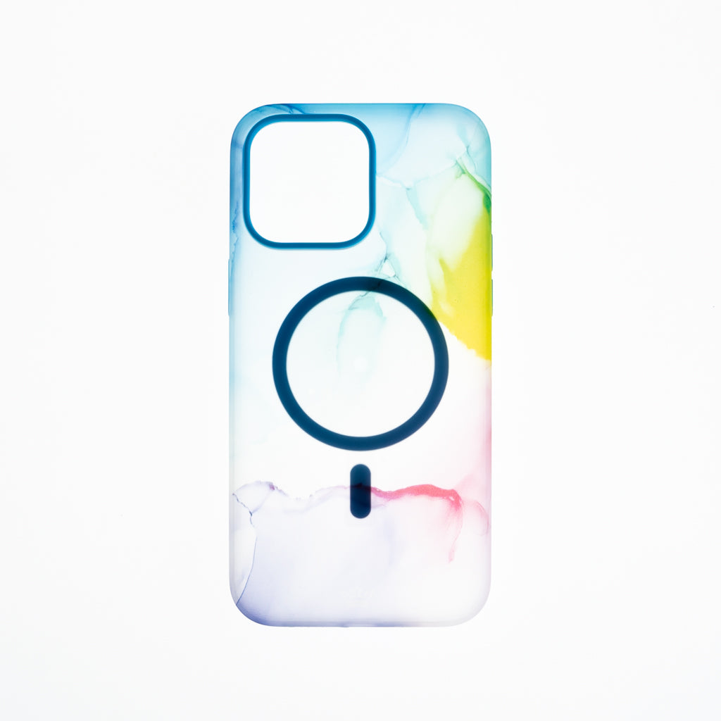 Estuche clasico el rey figura apple iphone 14 pro max color arcoiris