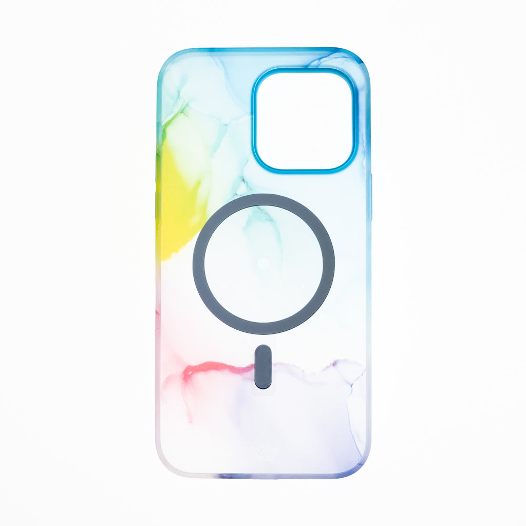 Estuche clasico el rey figura apple iphone 14 pro max color arcoiris