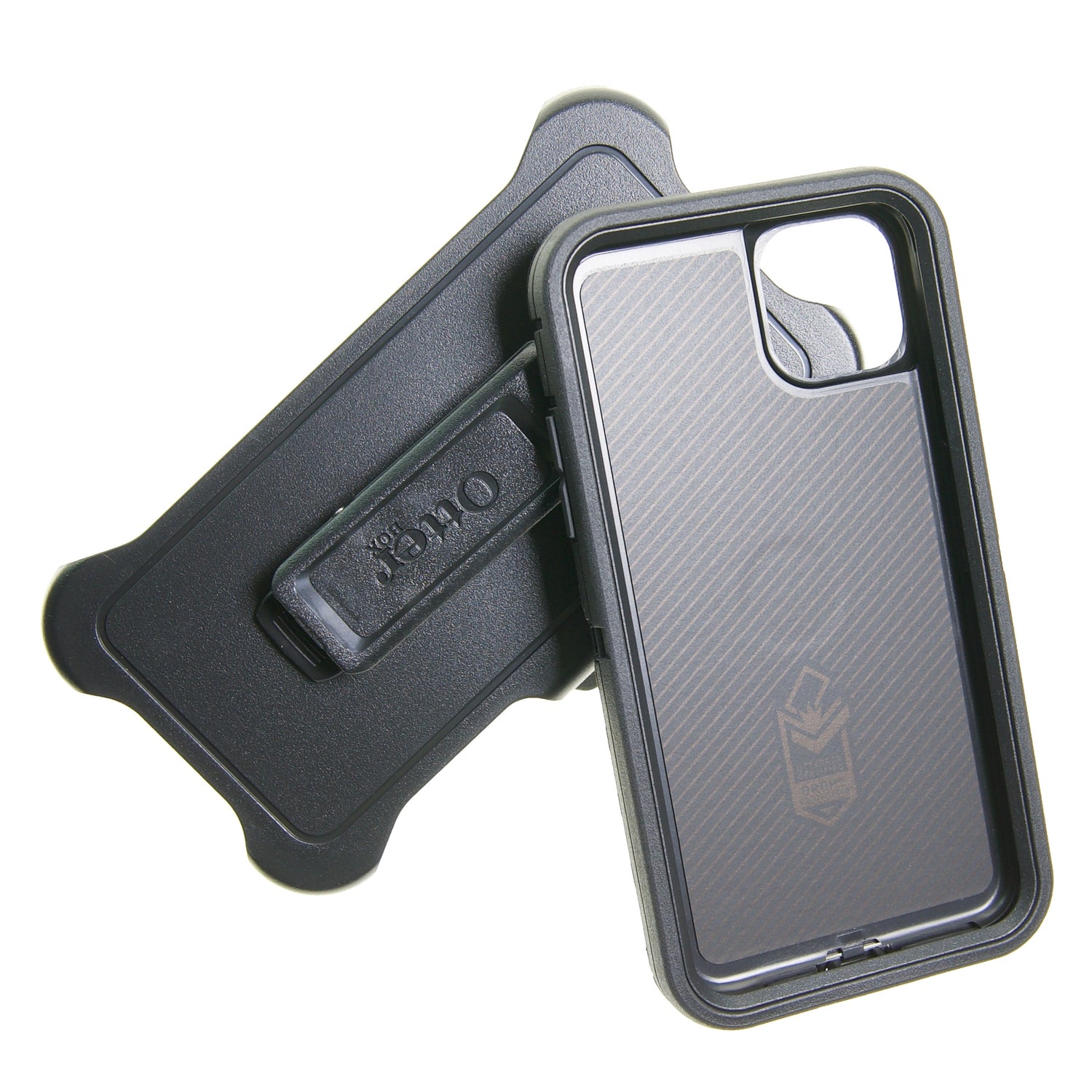 Estuche otterbox defender con clip color negro modelo  iphone 11