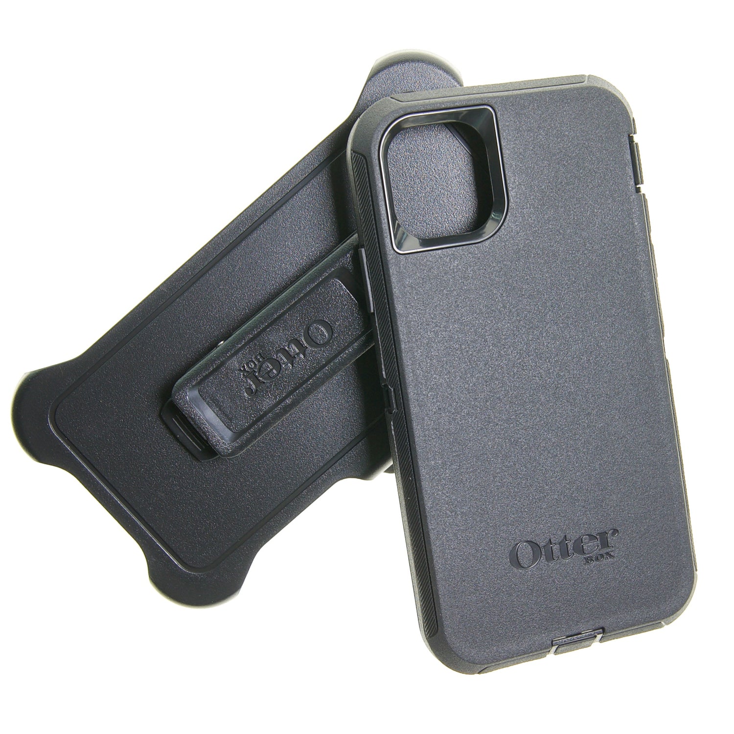 Estuche otterbox defender con clip color negro modelo  iphone 11