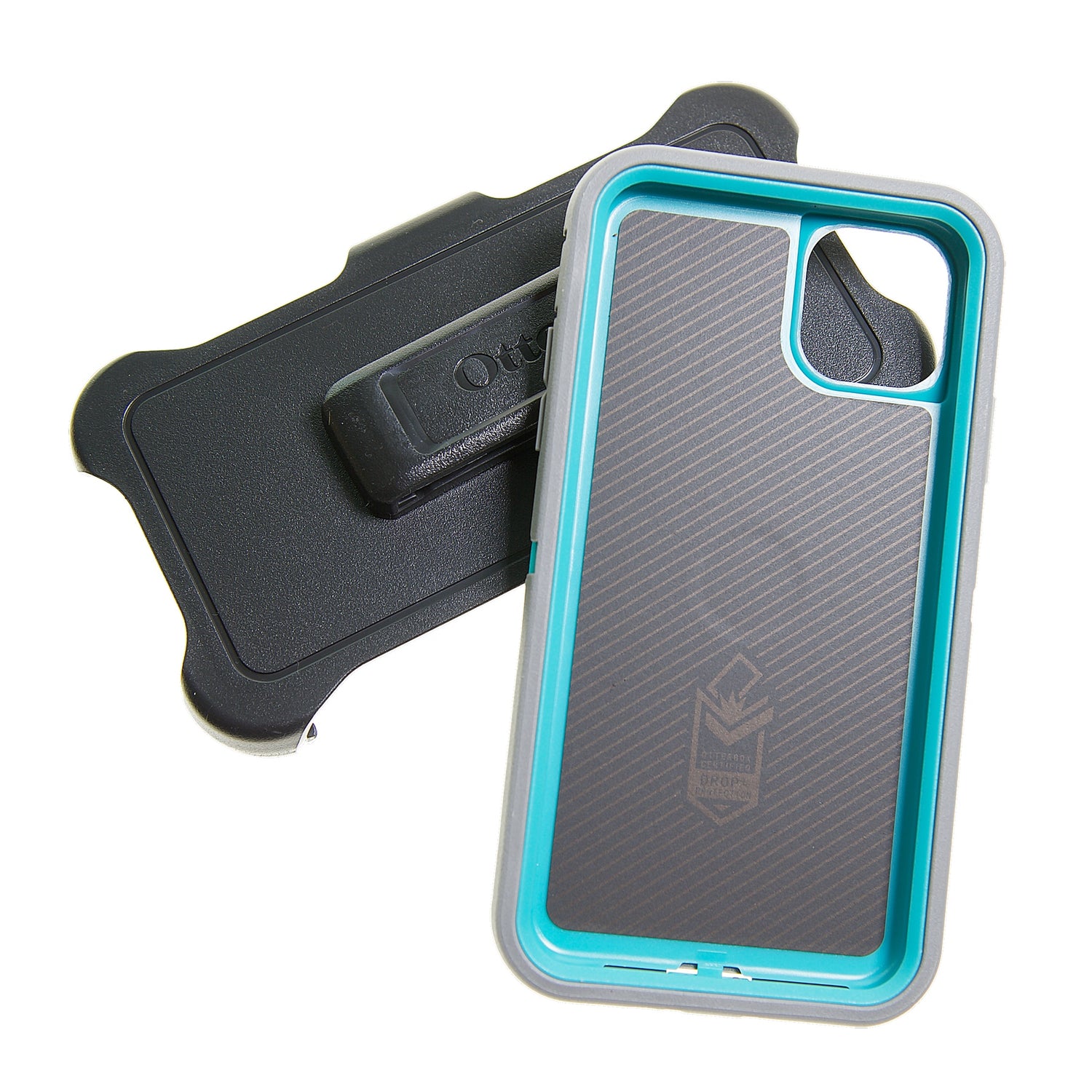 Estuche proteccion otterbox defender apple iphone 11 pro color gris / turquesa
