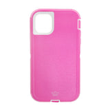 Estuche proteccion el rey defender apple iphone 11 pro color rosado / blanco