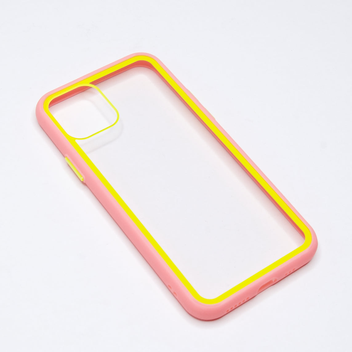 Estuche transparente el rey apple iphone 11 pro color rosado / transparente