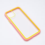 Estuche transparente el rey apple iphone 11 pro color rosado / transparente