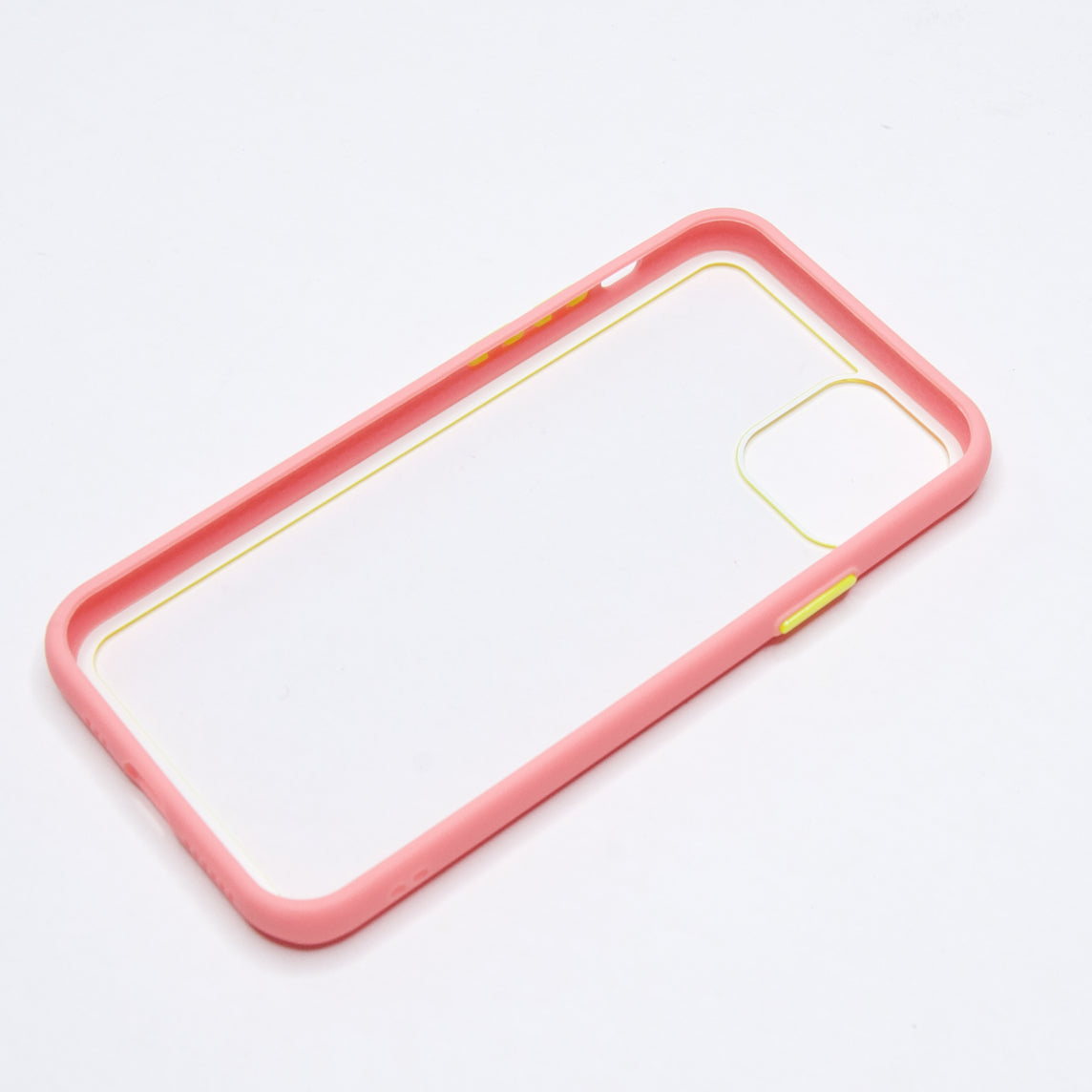 Estuche transparente el rey apple iphone 11 pro color rosado / transparente