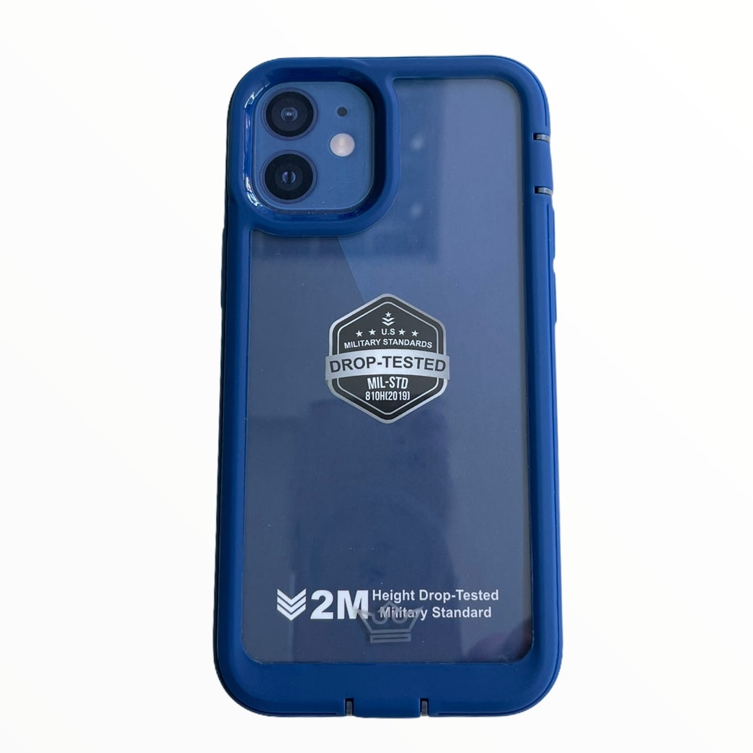 Estuche proteccion el rey warrior a prueba de impactos apple iphone 12 mini color azul