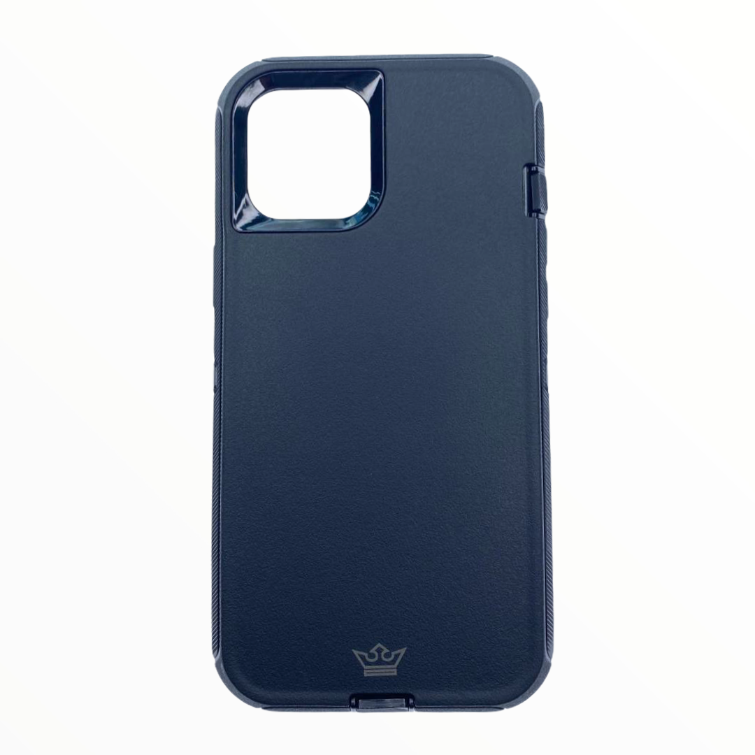 Estuche proteccion el rey defender con clip apple iphone 12 mini color negro