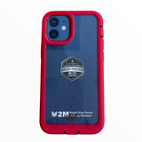 Estuche proteccion el rey warrior a prueba de impactos apple iphone 12 pro max color rojo