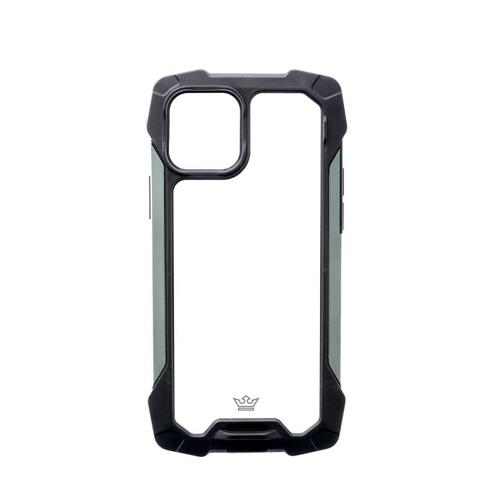 Estuche clasico el rey impact 10 metros de proteccion apple iphone 12 pro max color negro / gris