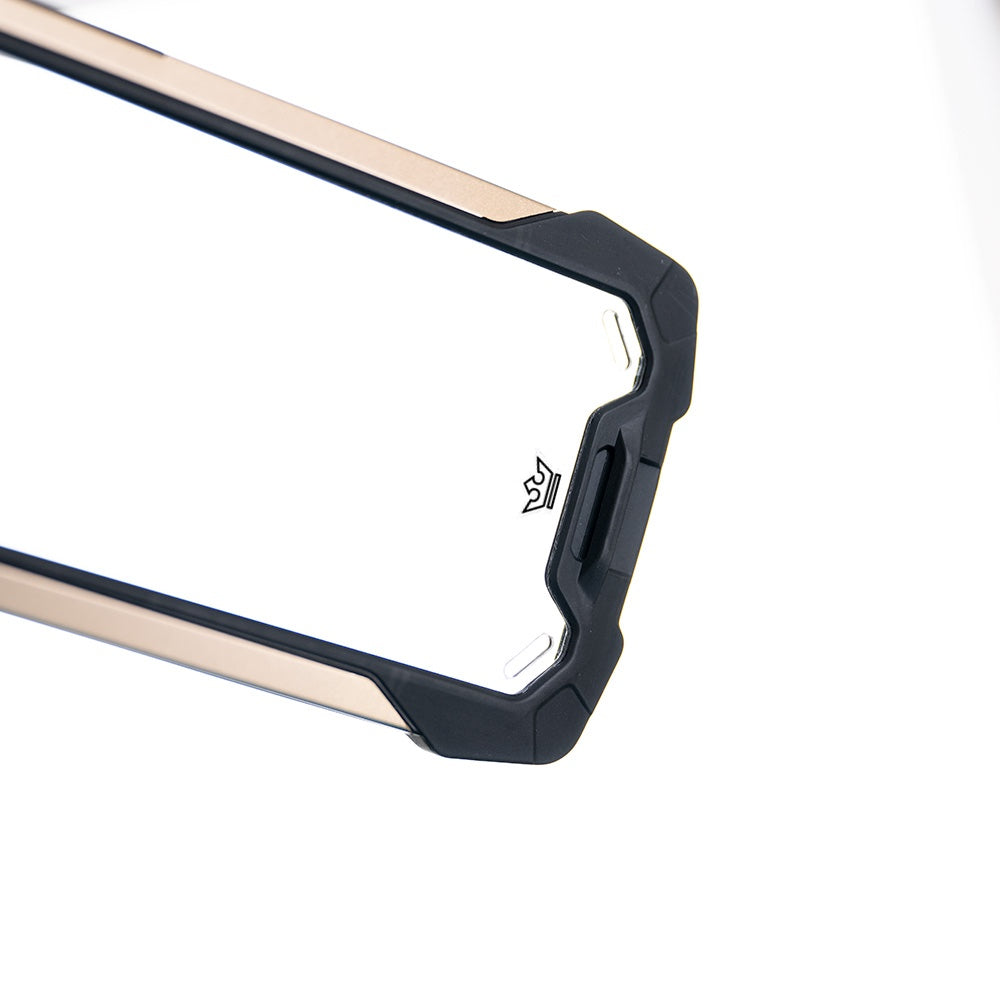 Estuche clasico el rey impact 10 metros de proteccion apple iphone 12 pro max color negro / dorado