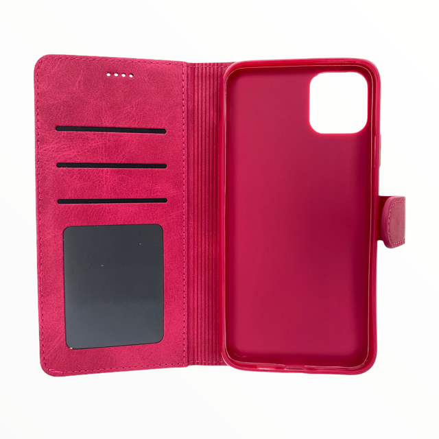 Estuche carteras lc imeeke folio libreta con porta tarjeta apple iphone 12 pro max color rosado