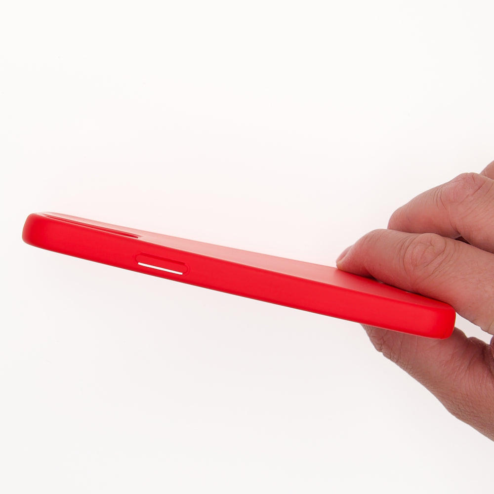 Estuche silicon el rey silicon apple iphone 12 ,  iphone 12 pro color rojo