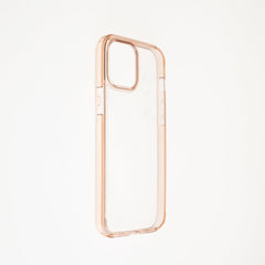 Estuche clasico spigen transparente marco apple iphone 13 pro max color rosado / transparente  Shop name