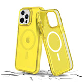 Estuche clasico prodigee safetee neo lemon con magsafe apple iphone 13 pro color verde