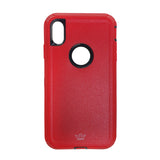Estuche Protección El Rey Defender Para Apple Iphone XS Max Color Rojo  Shop name