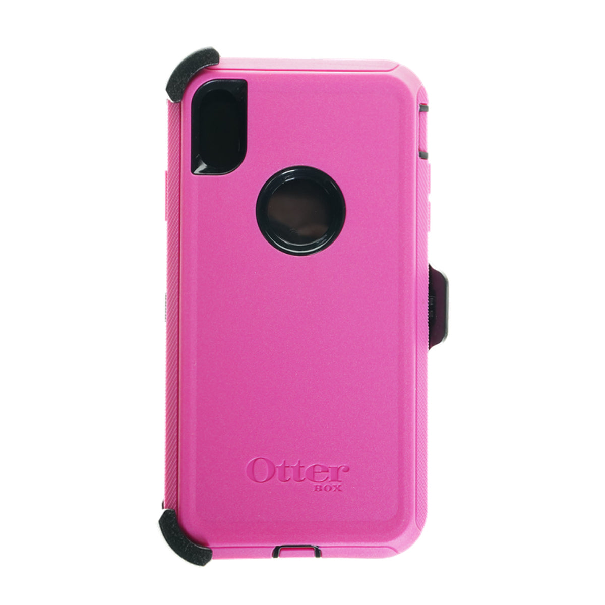 Estuche proteccion otterbox defender apple iphone xs max color rosado / negro