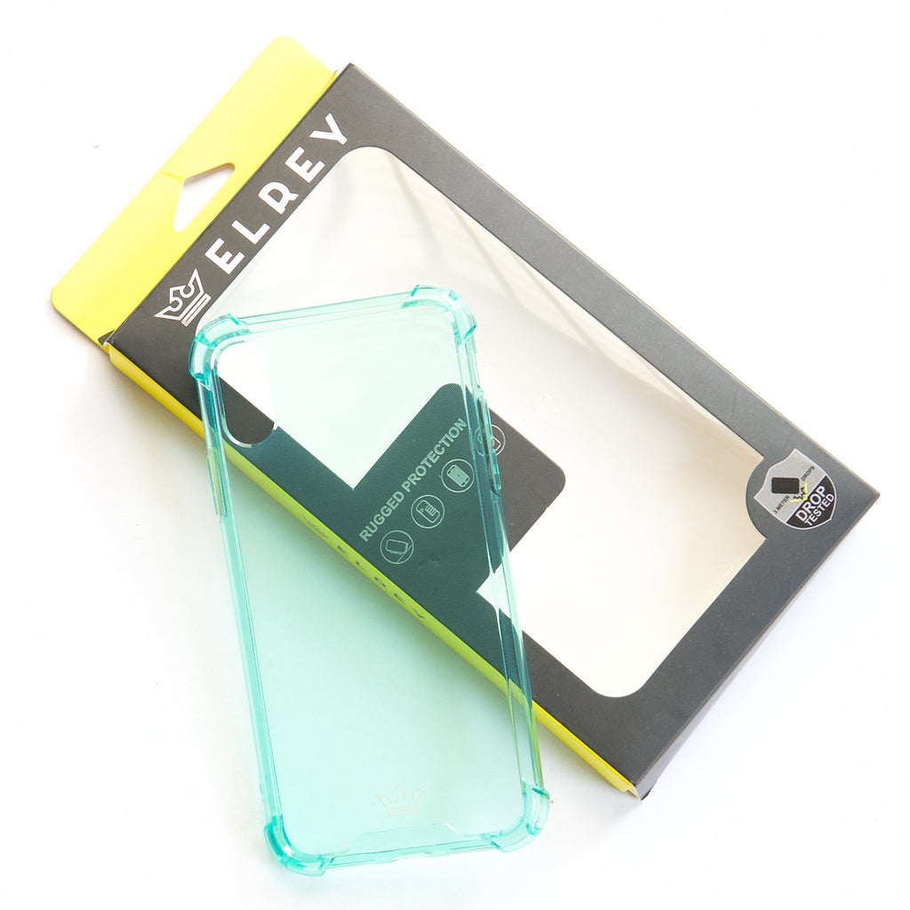 Estuche proteccion el rey hard case flexible reforzado apple iphone xs max color turquesa