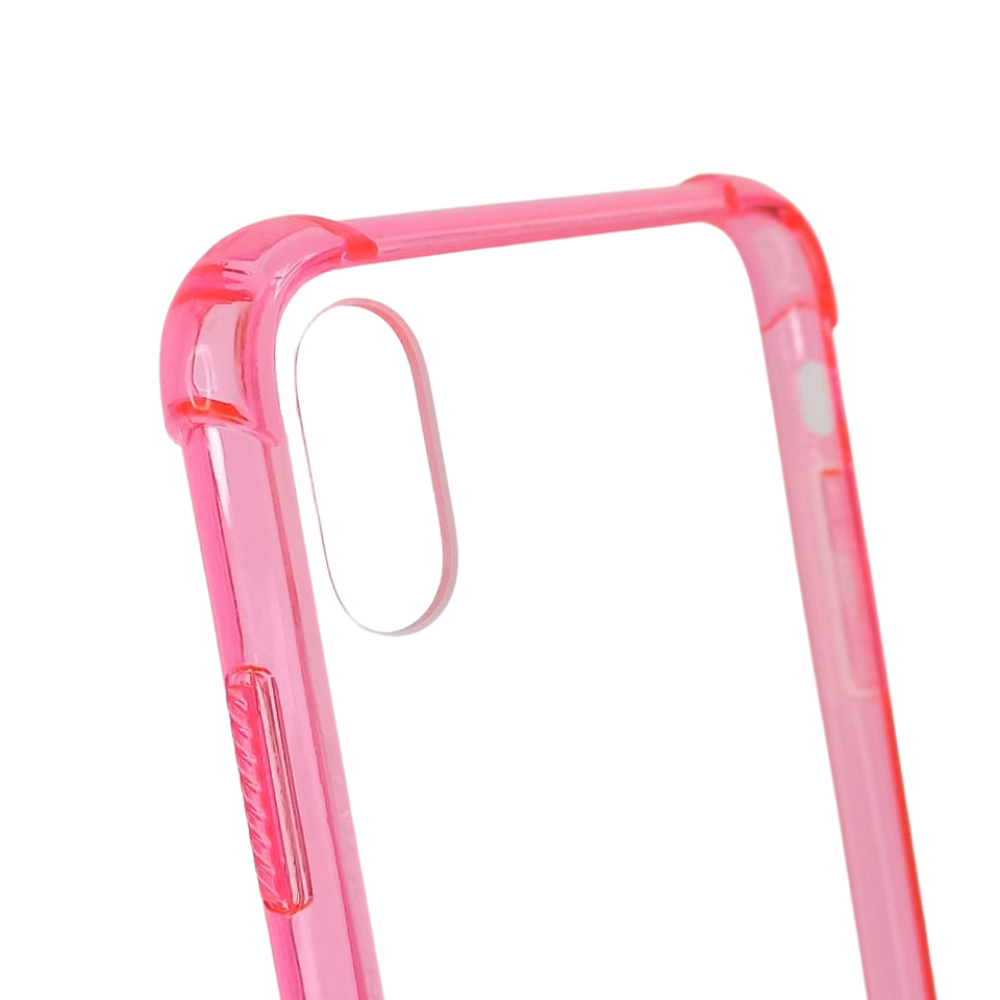 Estuche proteccion el rey hard case reforzado apple iphone xs max color rosado  Shop name