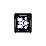 Accesorio el rey vidrio templado camara con borde plastico iphone 12pro / 12pro max color lila  Shop name