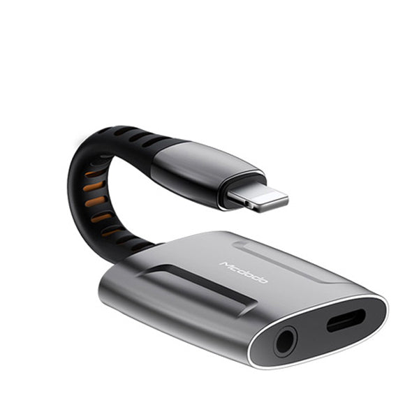 Cable mcdodo adaptador ca 6340 lightning to dc3.5 mm lightning aluminum audio