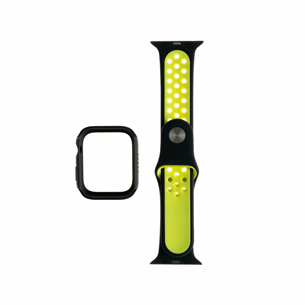 Pulseras generico pulsera nike + bumper negro / verde 41 mm