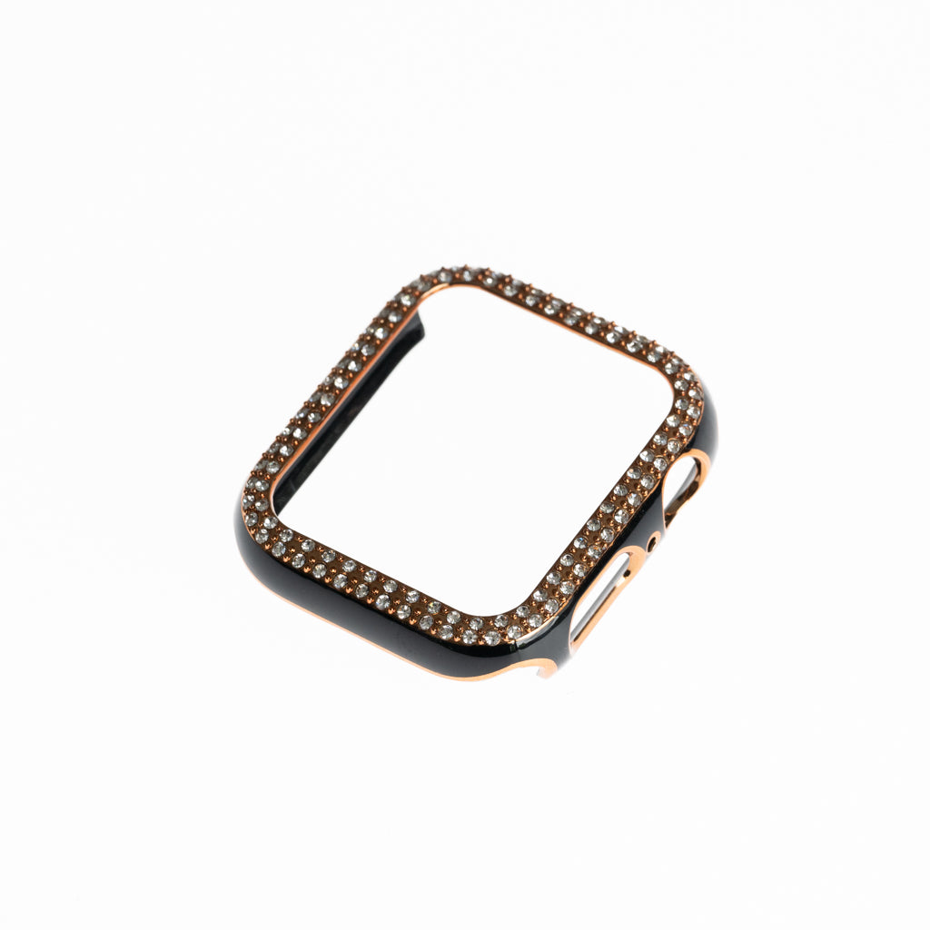 Accesorio generico pulsera con bumper de diamantes apple watch 42 mm color negro