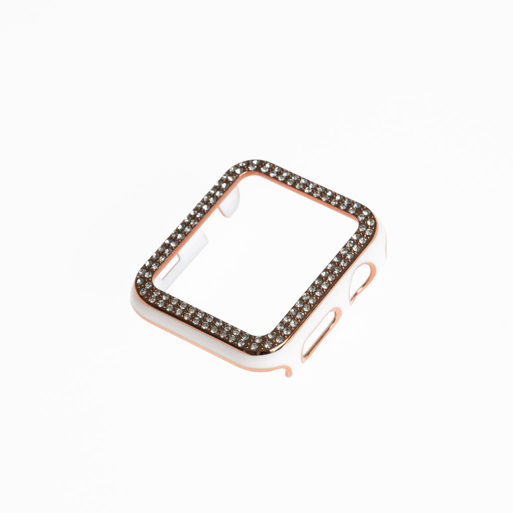 Accesorio generico pulsera con bumper de diamantes apple watch 38 mm color blanco