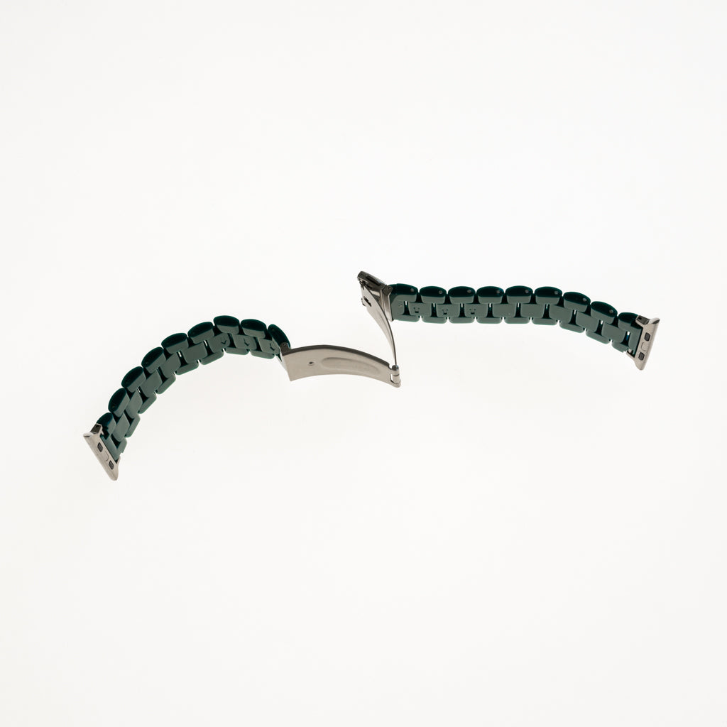Accesorio generico pulsera con bumper de diamantes apple watch 40 mm color verde marfil