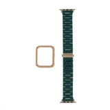Accesorio generico pulsera con bumper de diamantes apple watch 41 mm color verde marfil  Shop name