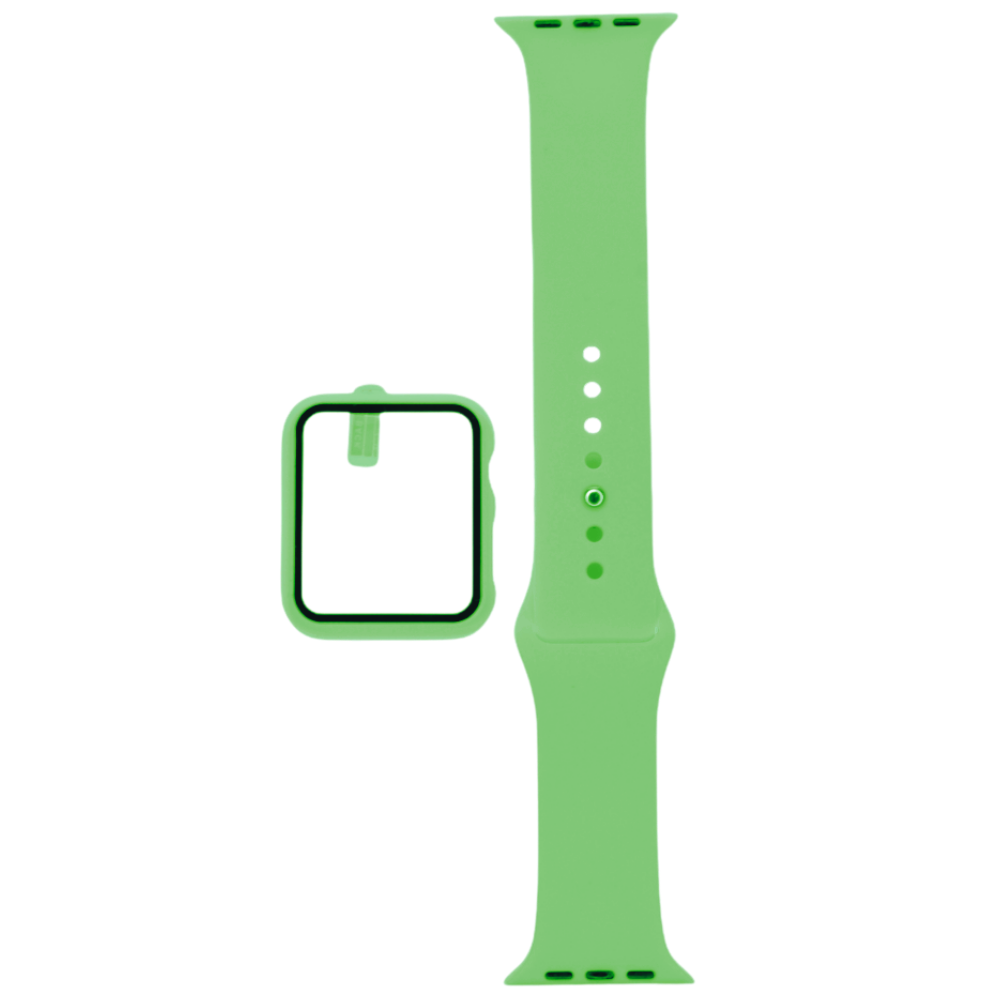 Accesorio el rey pulsera con bumper y protector de pantalla apple watch 40 mm color verde limon  Shop name