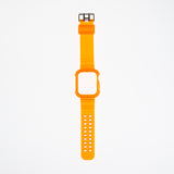 Accesorio generico pulsera con bumper rugged apple watch 45 mm color naranja