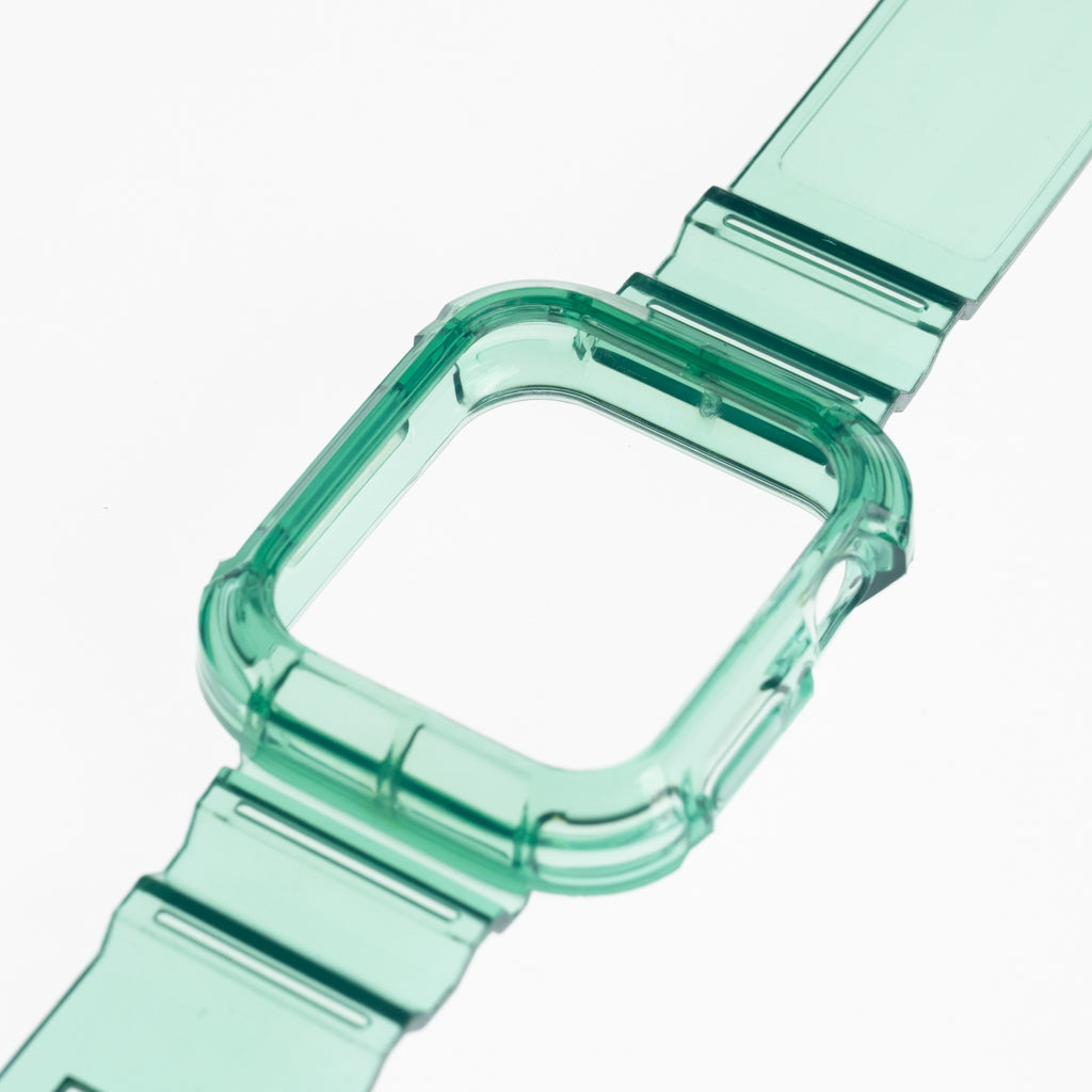 Accesorio generico pulsera con bumper rugged apple watch 42 mm color verde