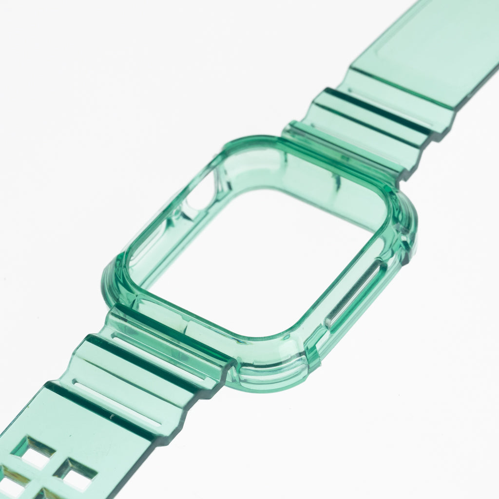 Accesorio generico pulsera con bumper rugged apple watch 42 mm color verde