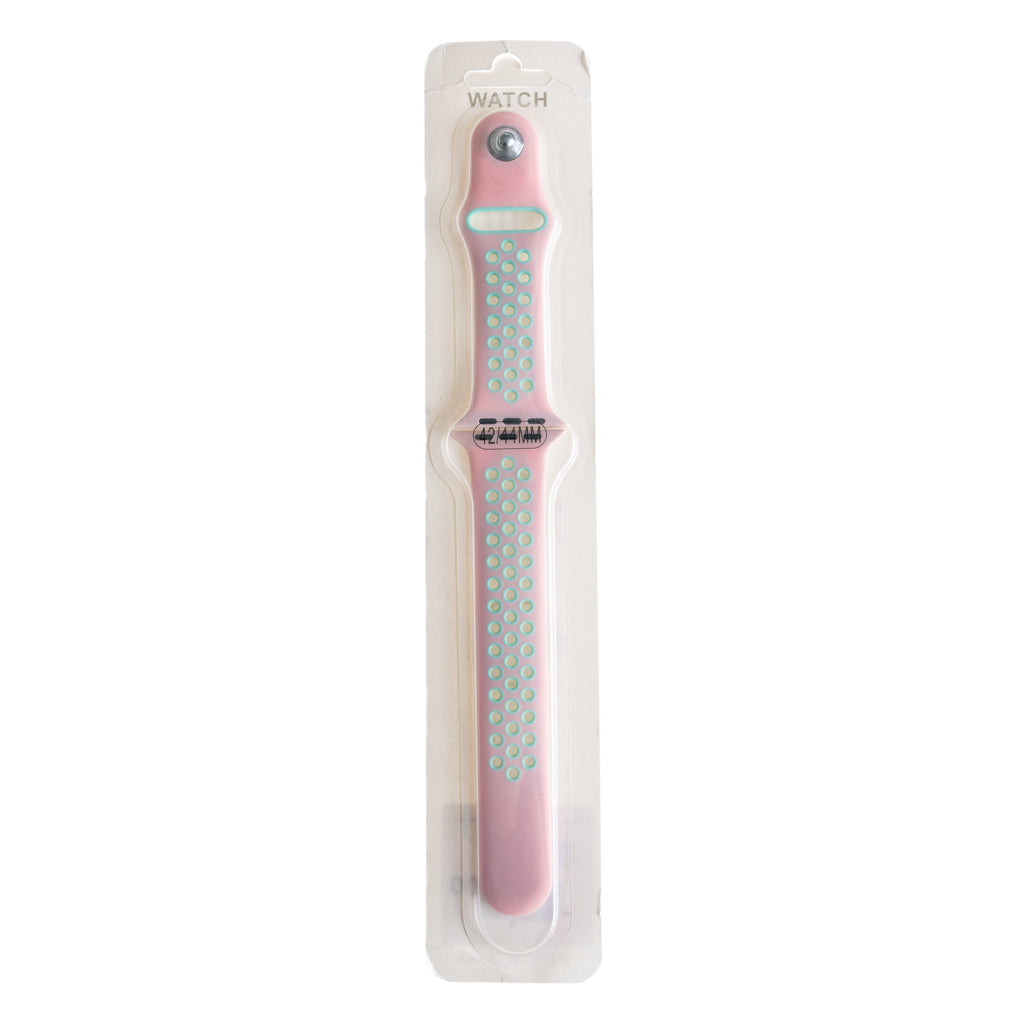 Accesorio el rey pulsera tipo nike apple watch 38 / 40 / 41 mm color rosado / aqua