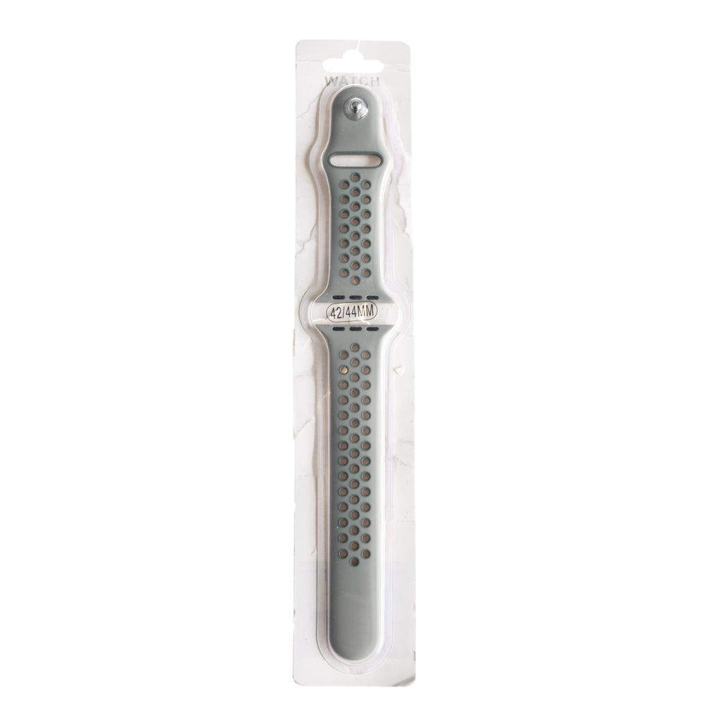 Accesorio el rey pulsera tipo nike apple watch 38 / 40 / 41 mm color gris ceniza / gris claro Shop name