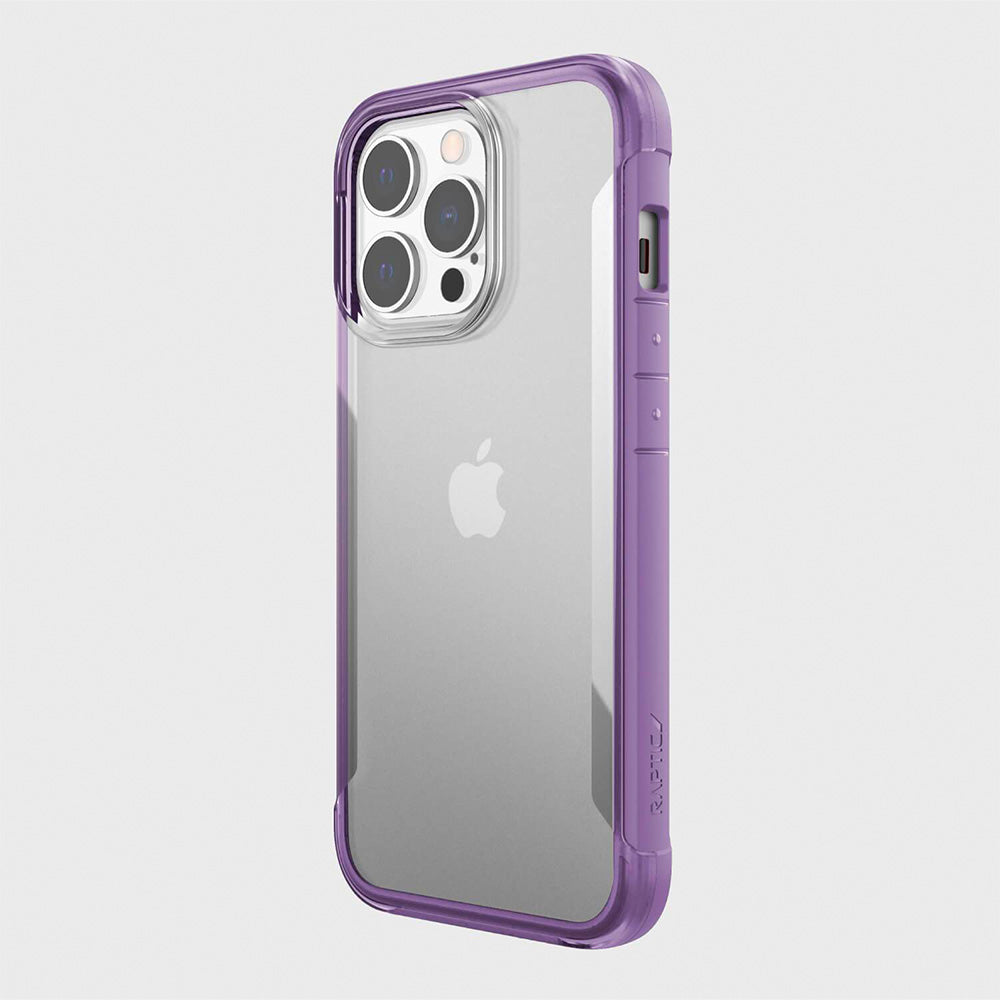 Estuche clasico xdoria raptic terrain for apple iphone 13 pro color morado