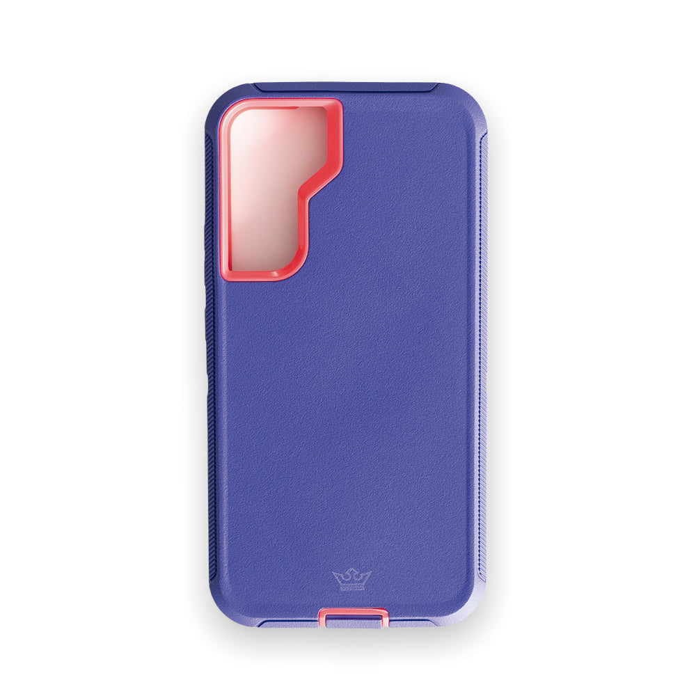 Estuche proteccion el rey defender samsung s22 plus color morado / rosado