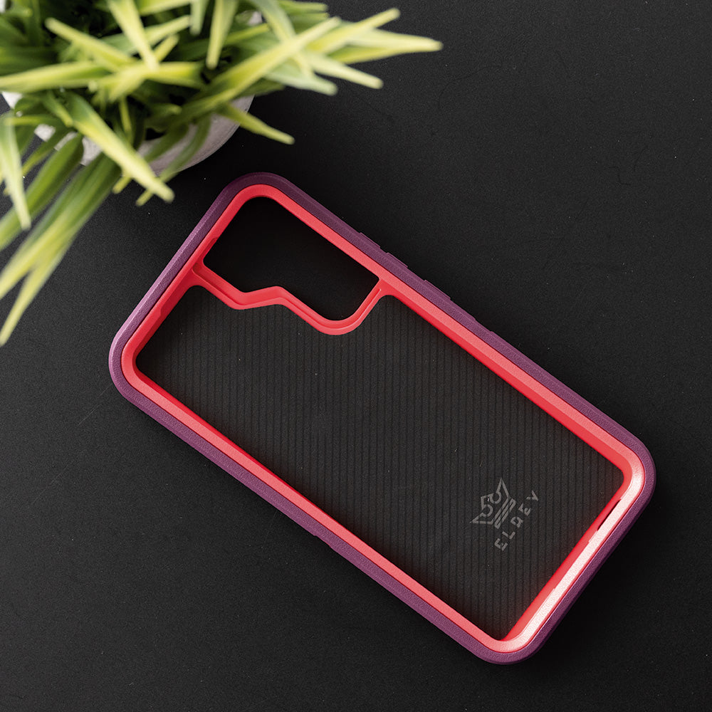 Estuche proteccion el rey defender samsung s22 plus color rojo / rosado