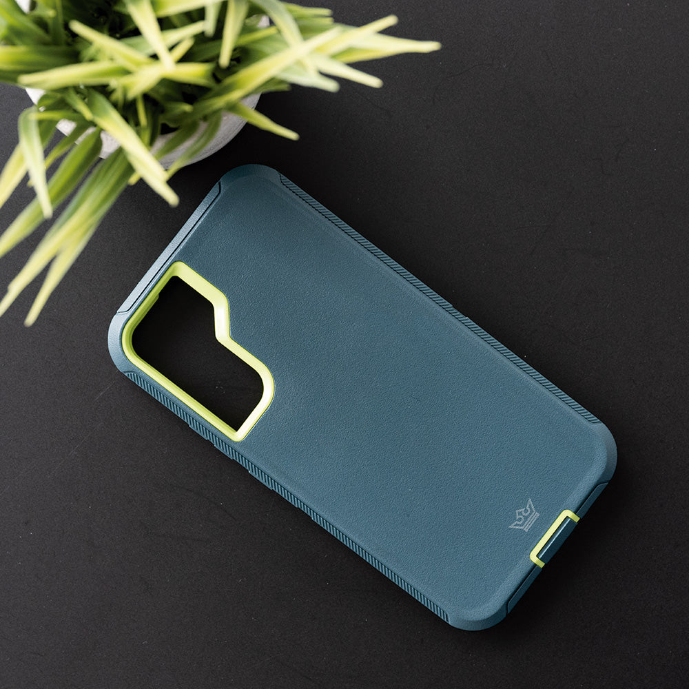 Estuche proteccion el rey defender samsung s22 plus color verde