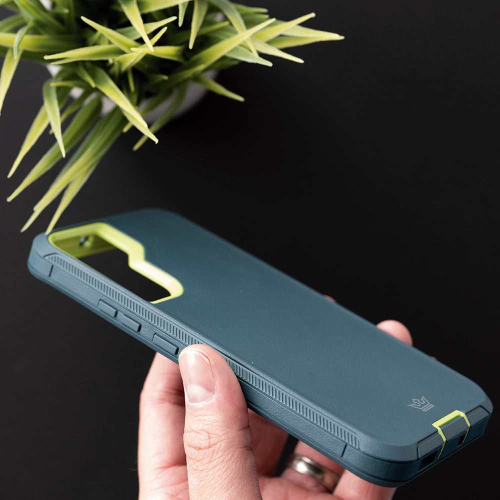 Estuche proteccion el rey defender samsung s22 plus color verde